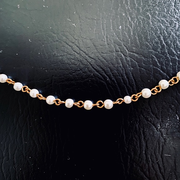 Jewelry - Pearl Gold Ankle Bracelet 9 1/2”